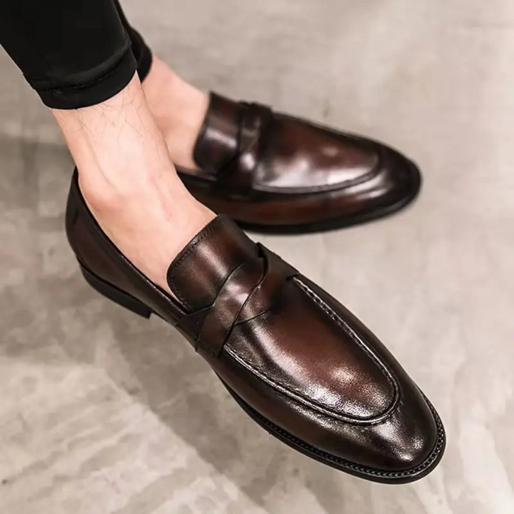 Elegantes Mocassins de Couro
