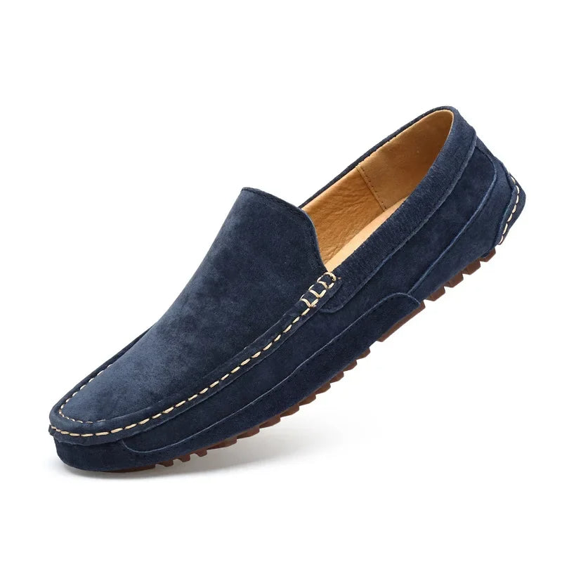 Luxuosos Mocassins Premium em Camurça