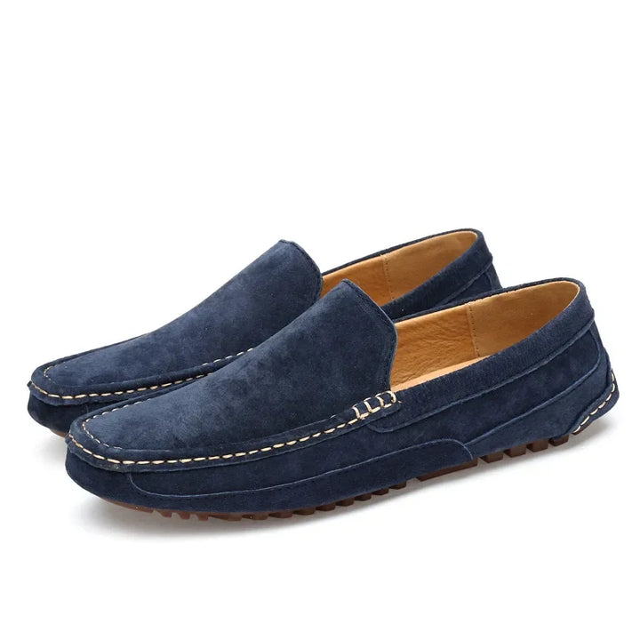 Luxuosos Mocassins Premium em Camurça