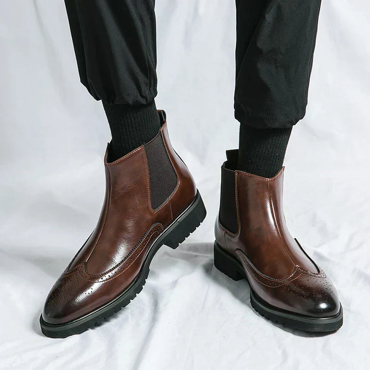 Dwight™ | Botas Chelsea de Couro Sintético