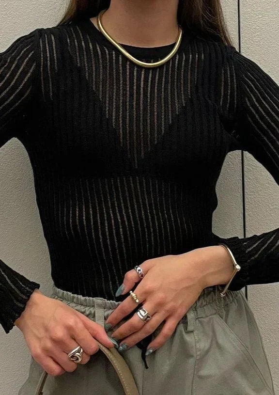 Erika Transparente Wool Sweater