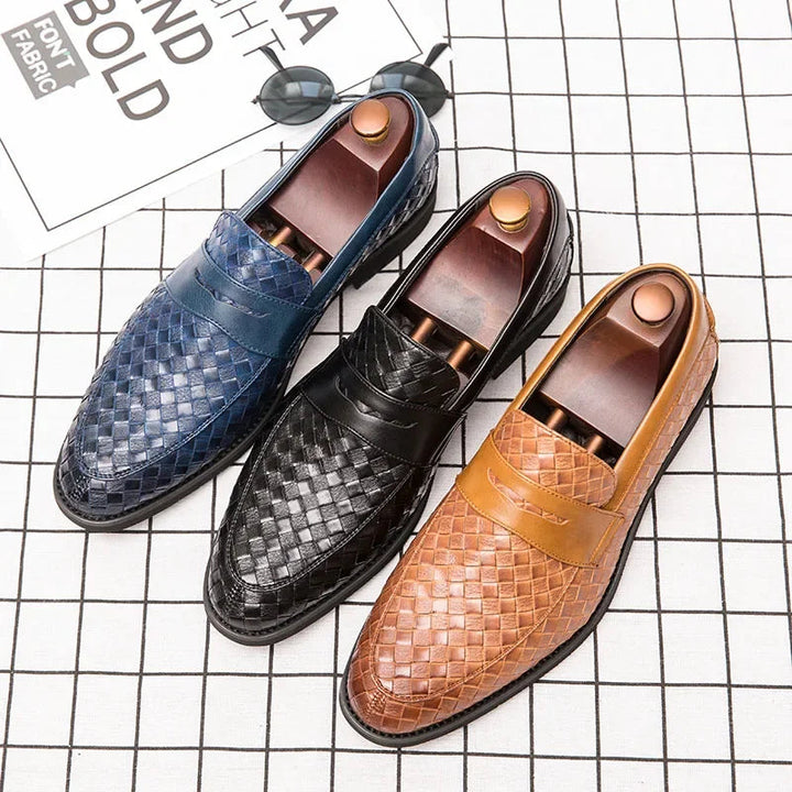 Elegantly Woven Moccasins
