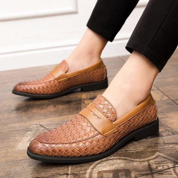 Elegantly Woven Moccasins