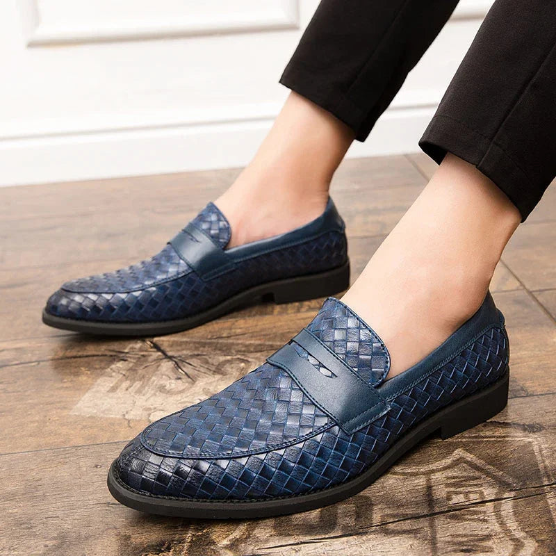 Elegantly Woven Moccasins