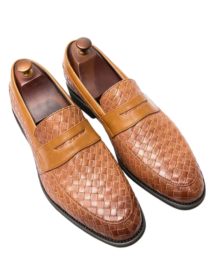 Elegantly Woven Moccasins