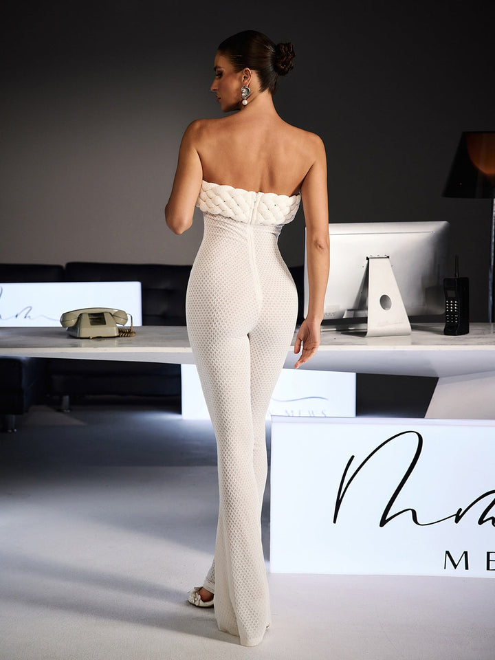 Macacão Justo Sem Alças Ferhat - Elegância e Conforto