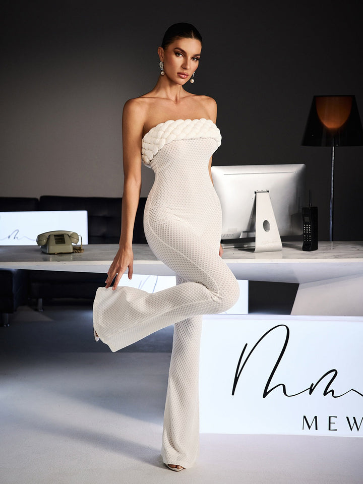Macacão Justo Sem Alças Ferhat - Elegância e Conforto