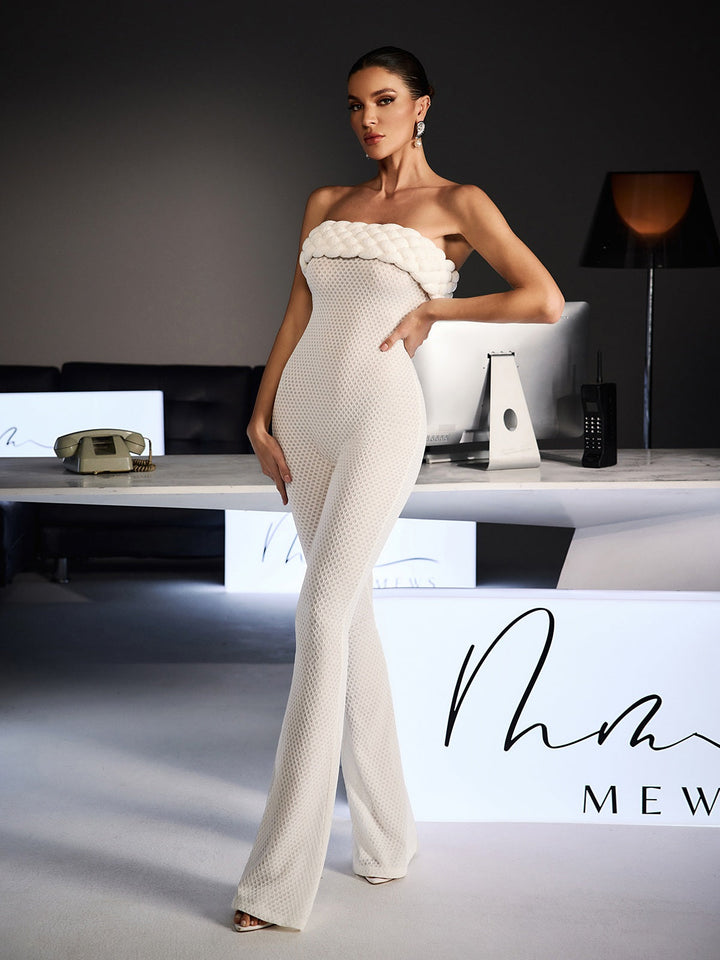 Macacão Justo Sem Alças Ferhat - Elegância e Conforto