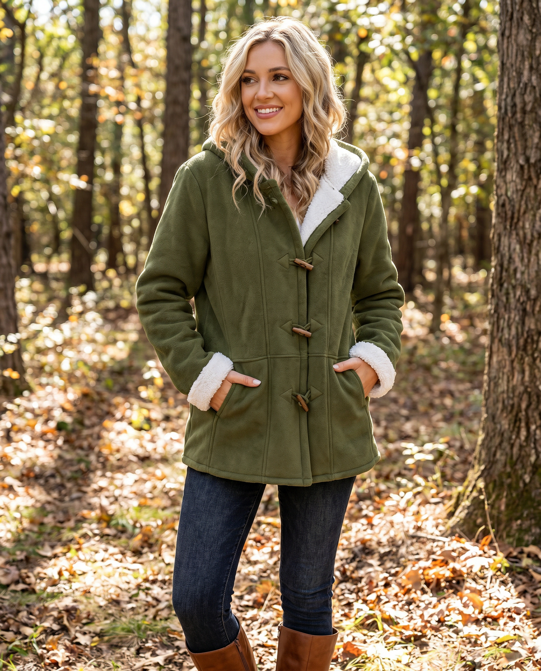 Casaco Feminino de Inverno com Capuz Aconchegante