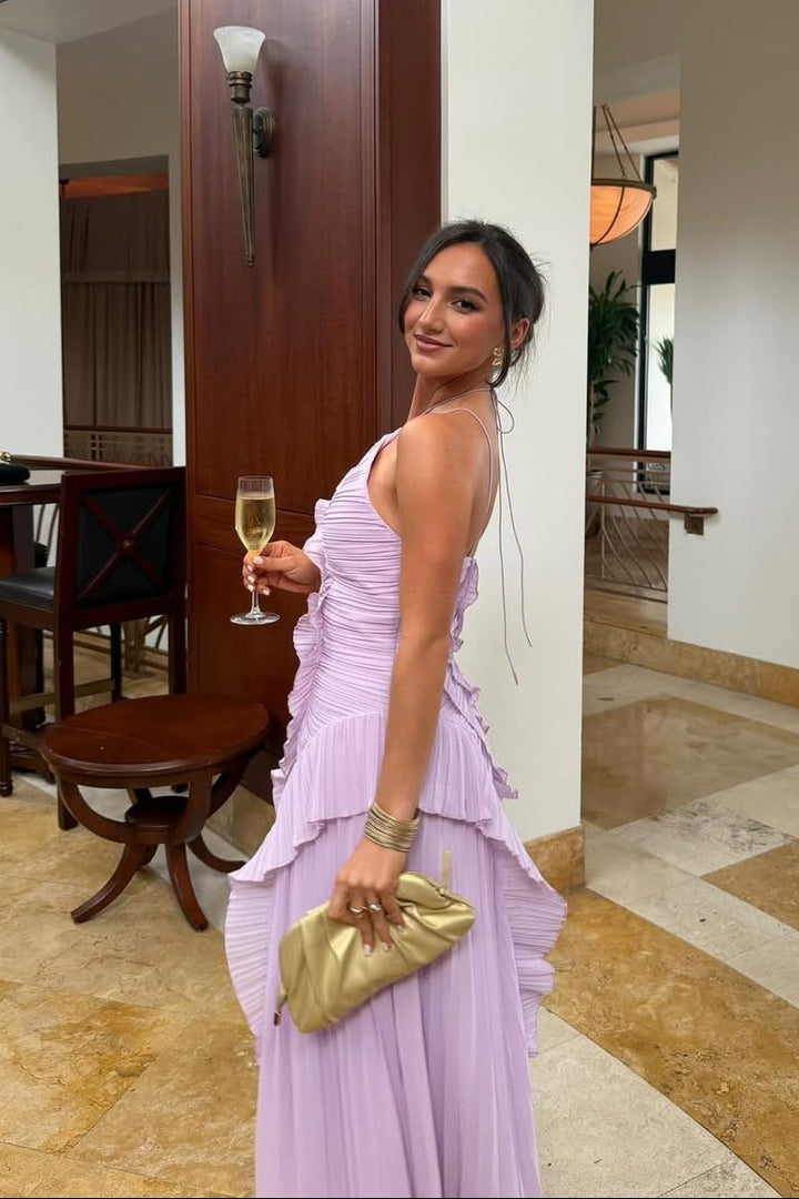 Eliza | Vestido Maxi Elegante com Babados para Mulheres