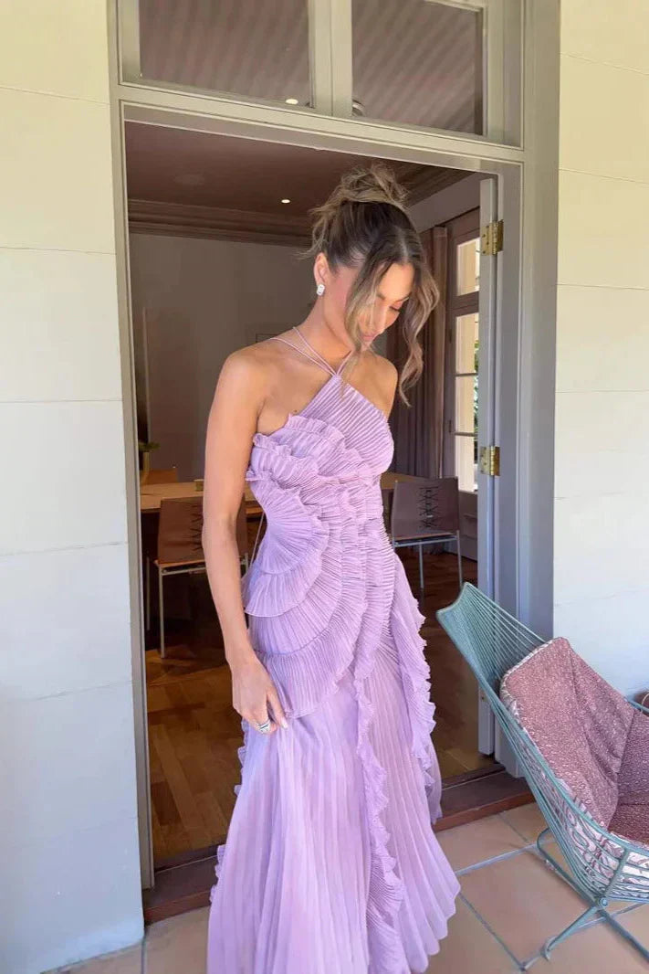 Eliza | Vestido Maxi Elegante com Babados para Mulheres