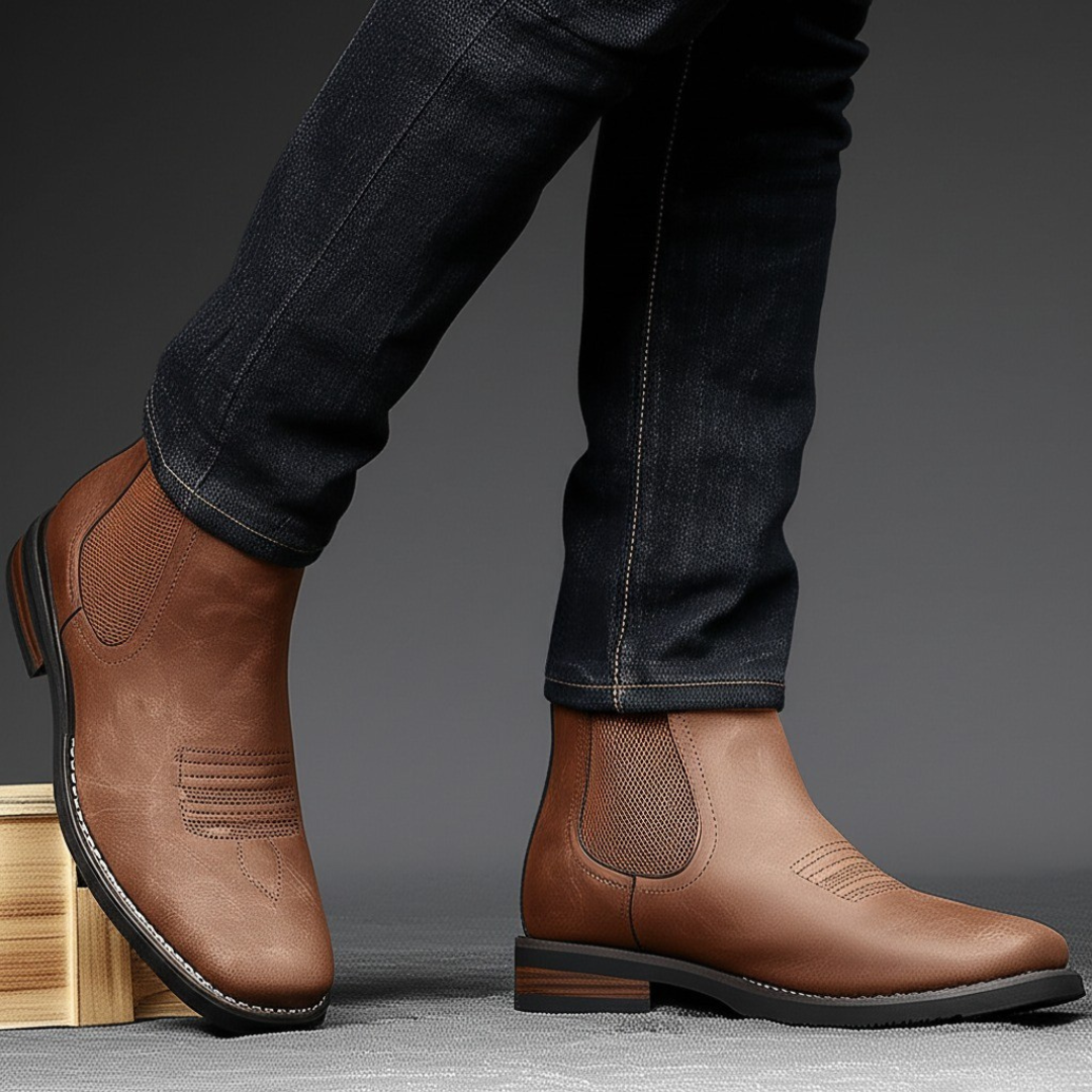 Henrik™ | Botas Clássicas de Couro Masculinas