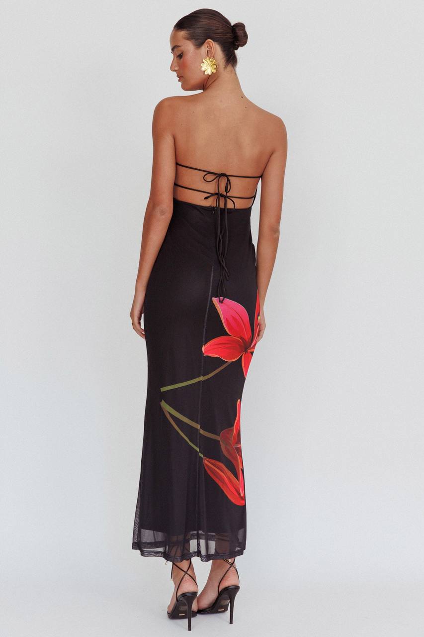 Svala | Vestido Floral Sem Alças