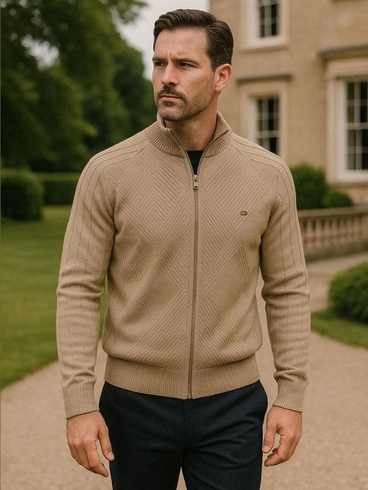 Jacquard™ | Cardigan de Malha com Zíper