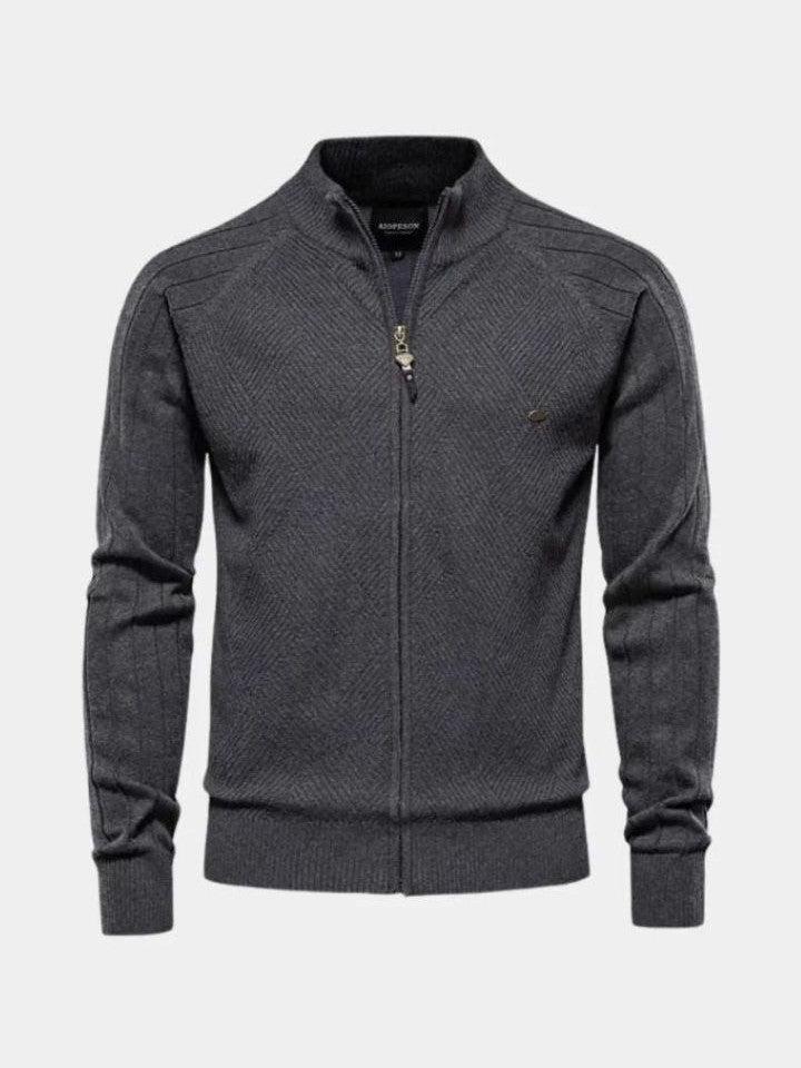 Jacquard™ | Cardigan de Malha com Zíper