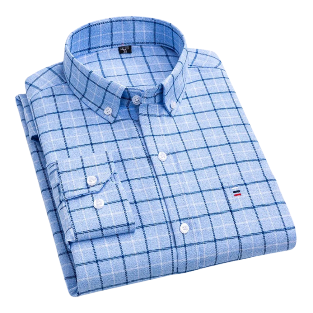 Yohan™ | Camisa Estampada em Xadrez