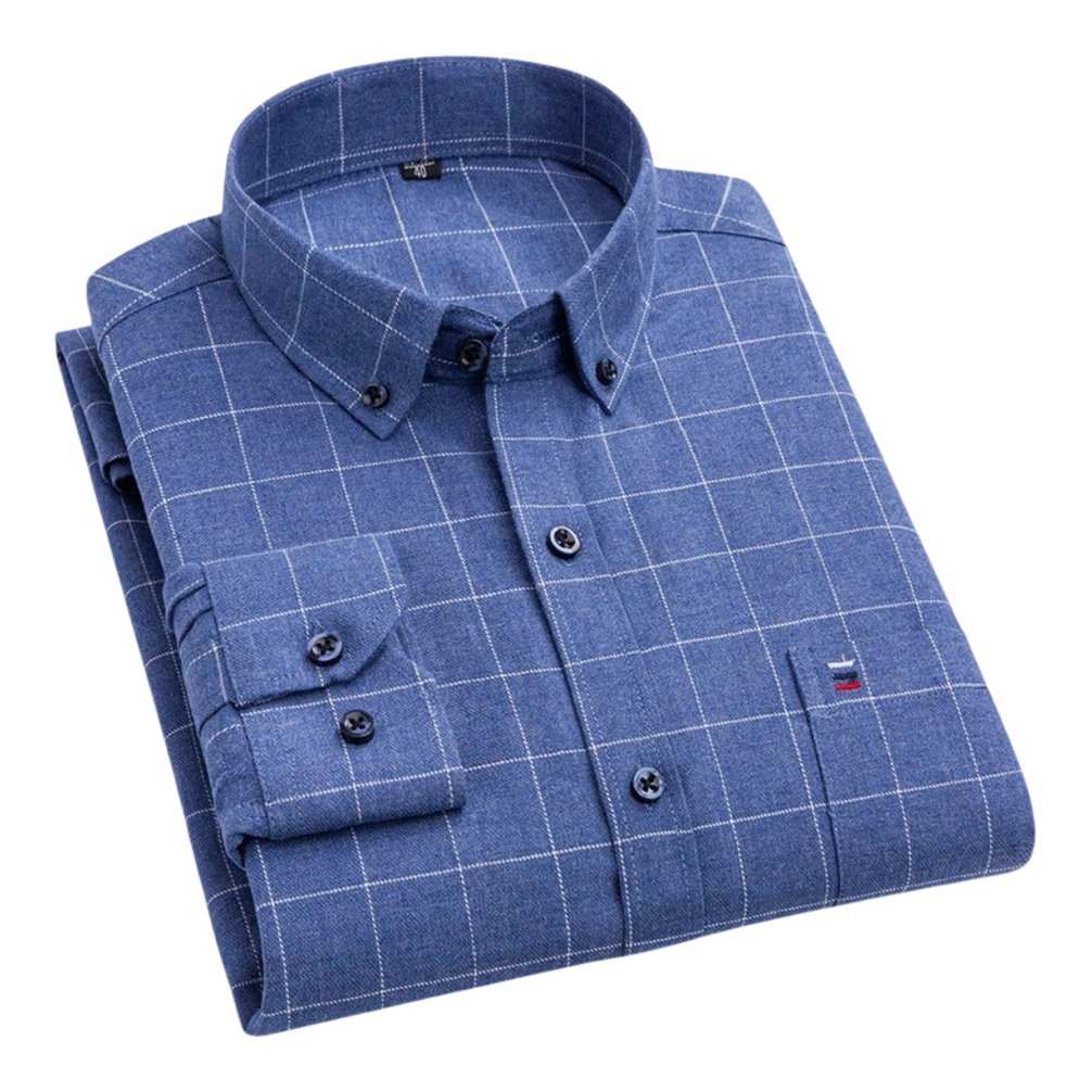 Yohan™ | Camisa Estampada em Xadrez