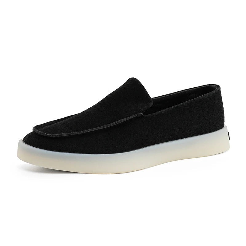 Clássicos Mocassins de Negócio em Camurça