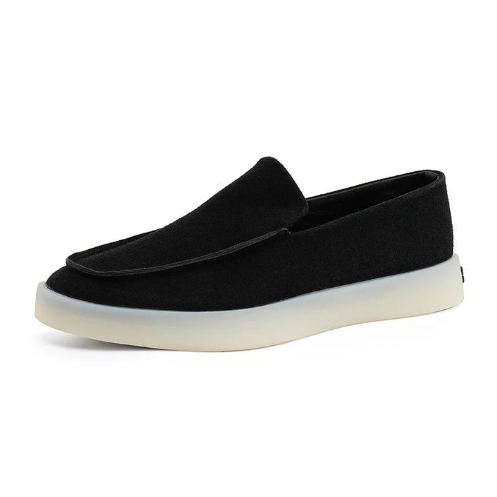 Clássicos Mocassins de Negócio em Camurça