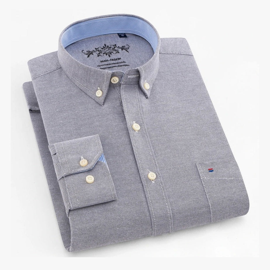 Liam™ | Elegante Camisa de Algodão