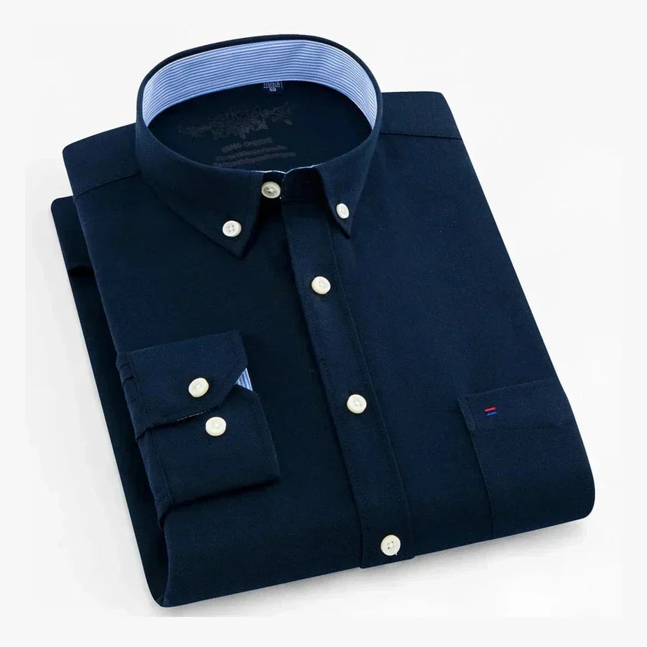 Liam™ | Elegante Camisa de Algodão