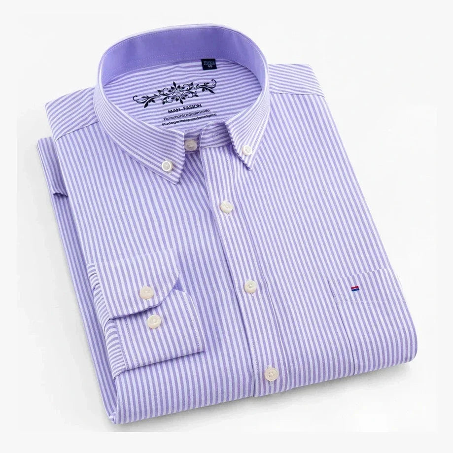 Liam™ | Elegante Camisa de Algodão