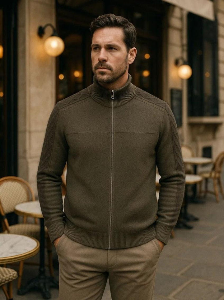 Magnus™ | Pullover de Cashmere com Zíper