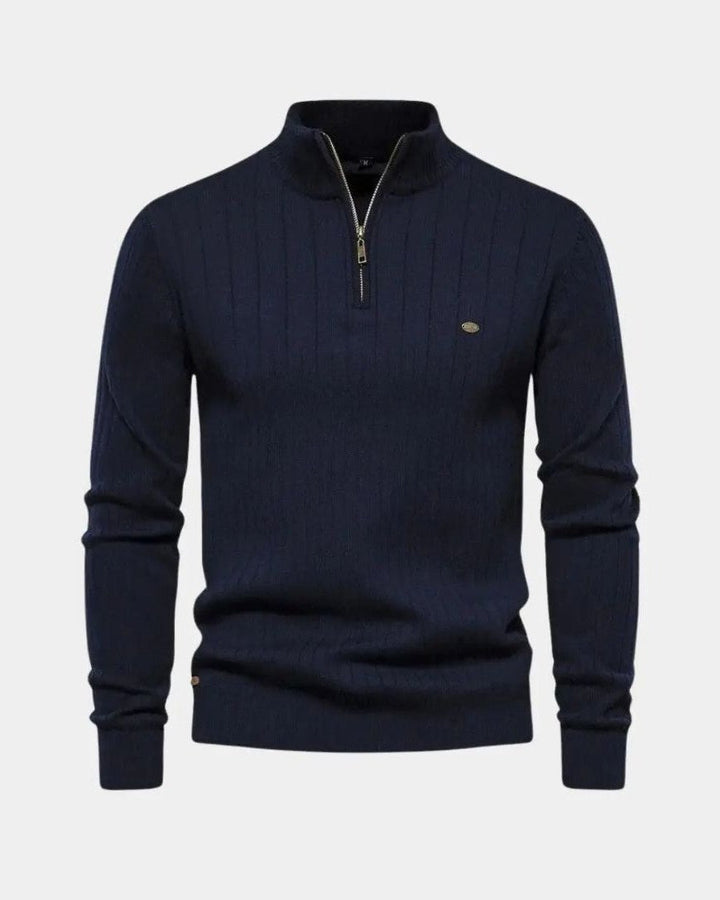 Mikkel™ | Meia Zip Sweatshirt em Algodão