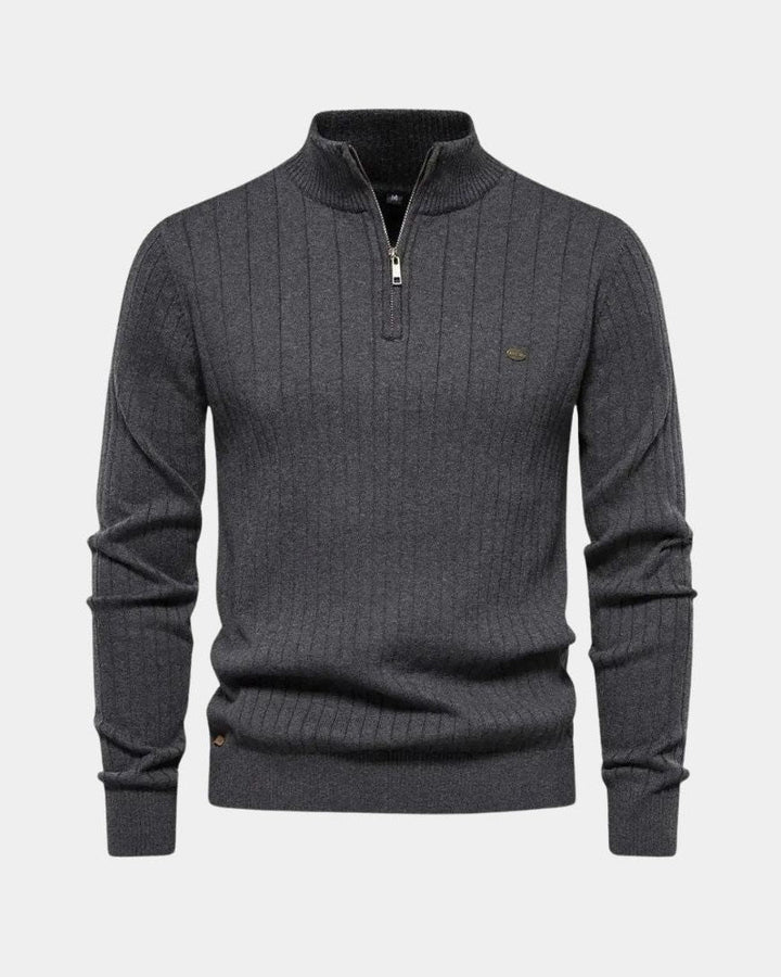Mikkel™ | Meia Zip Sweatshirt em Algodão