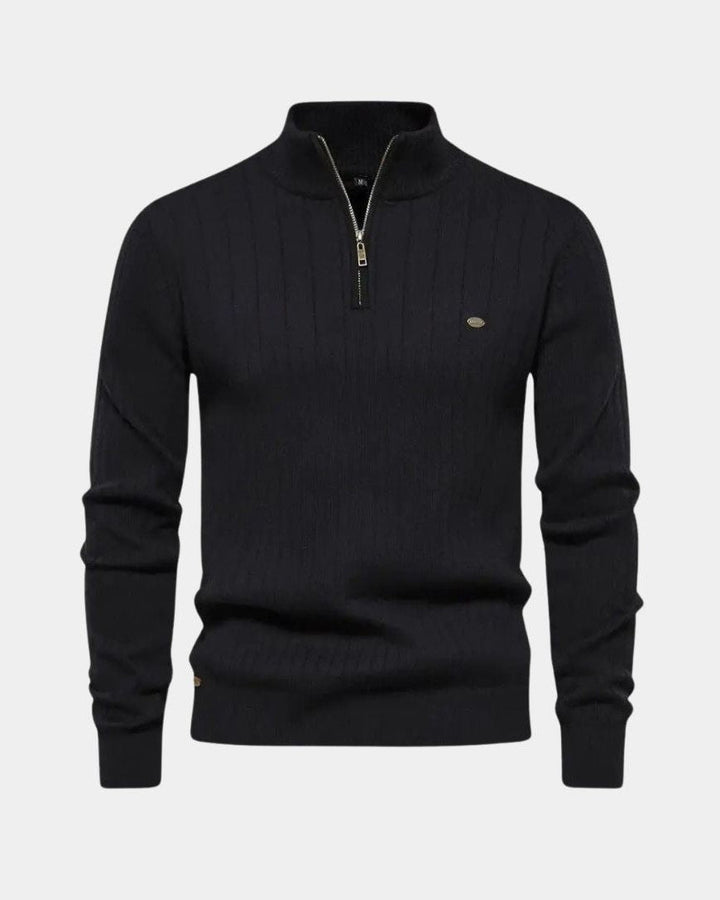 Mikkel™ | Meia Zip Sweatshirt em Algodão