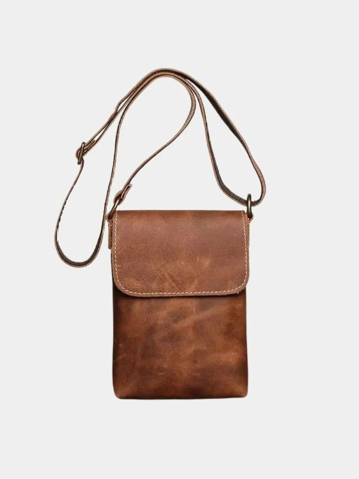 Mikkel™ | Mini Bolsa de Ombro em Couro