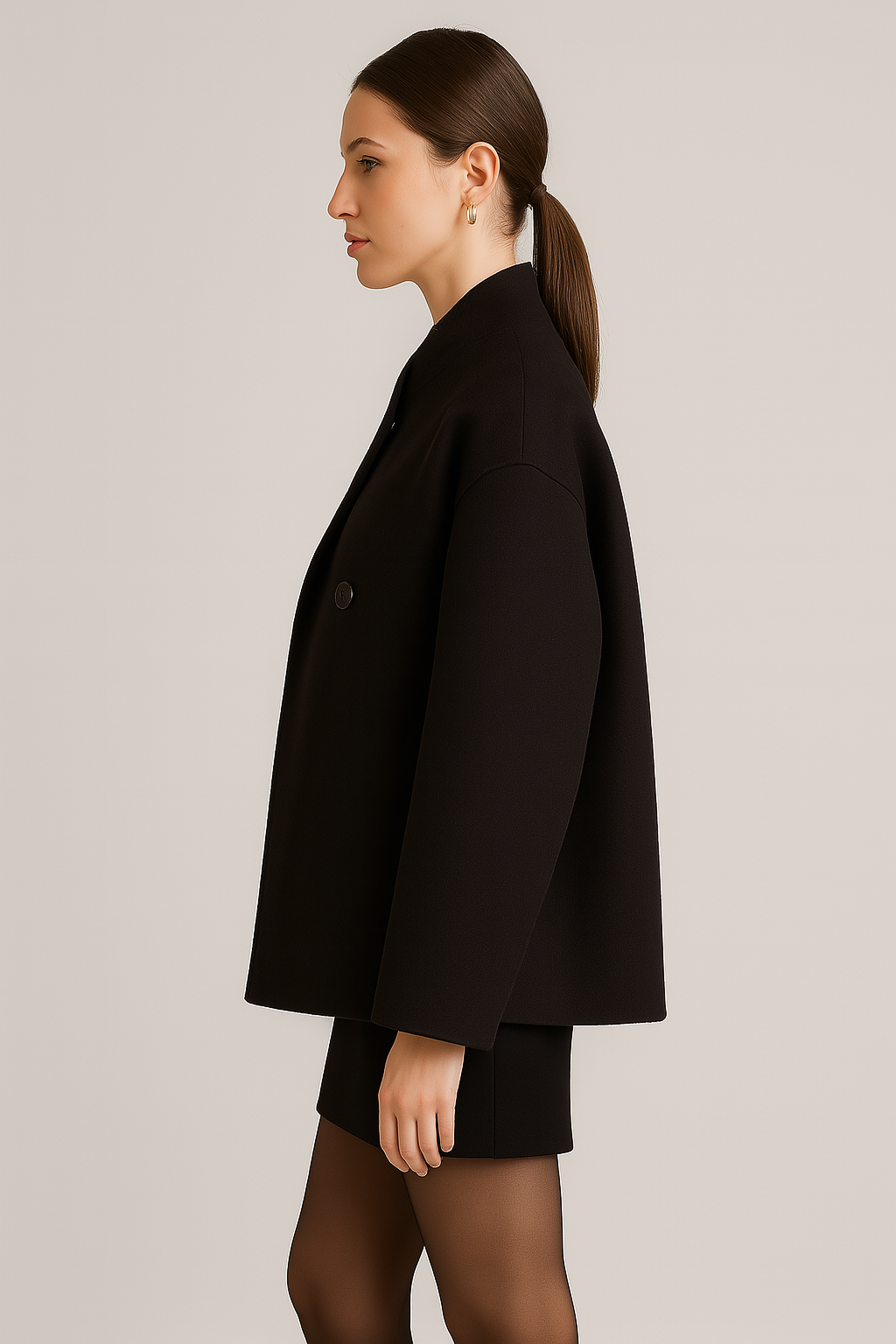 Casaco Oversized com Dupla Abotoadura Feminino