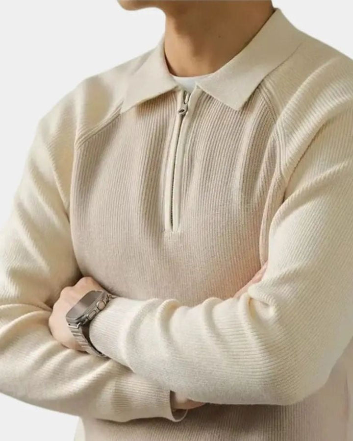 Péter™ | Sweatshirt com zíper e mangas raglan