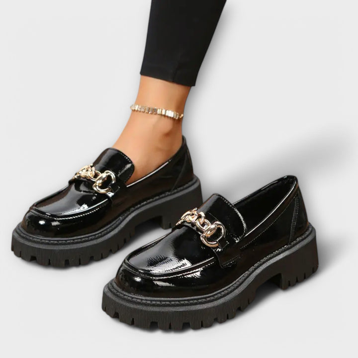 Loafers Femininos Plateau com Estilo de Bruxa