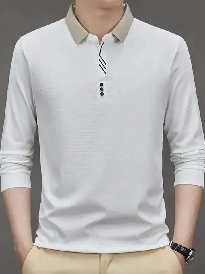 Rene™ | Camisa Polo Elegante de Manga Longa