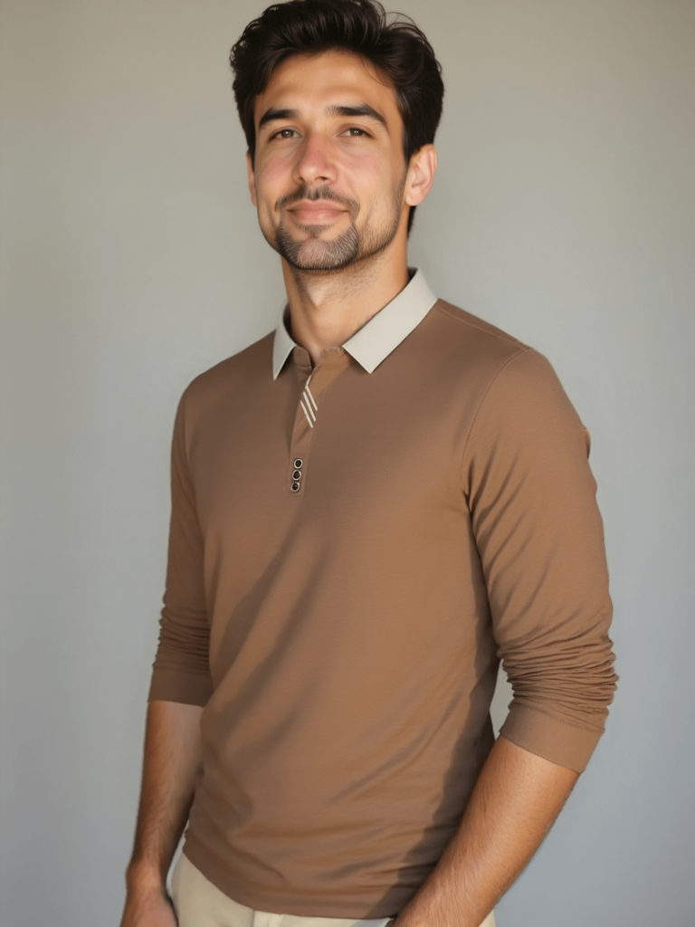 Rene™ | Camisa Polo Elegante de Manga Longa
