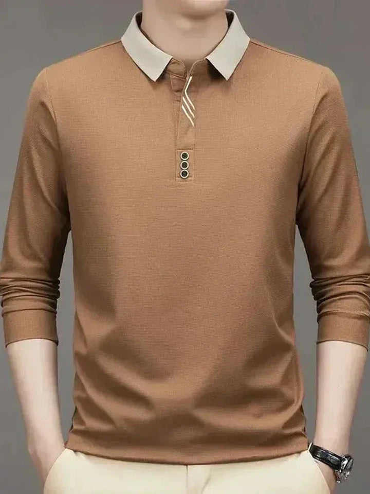 Rene™ | Camisa Polo Elegante de Manga Longa