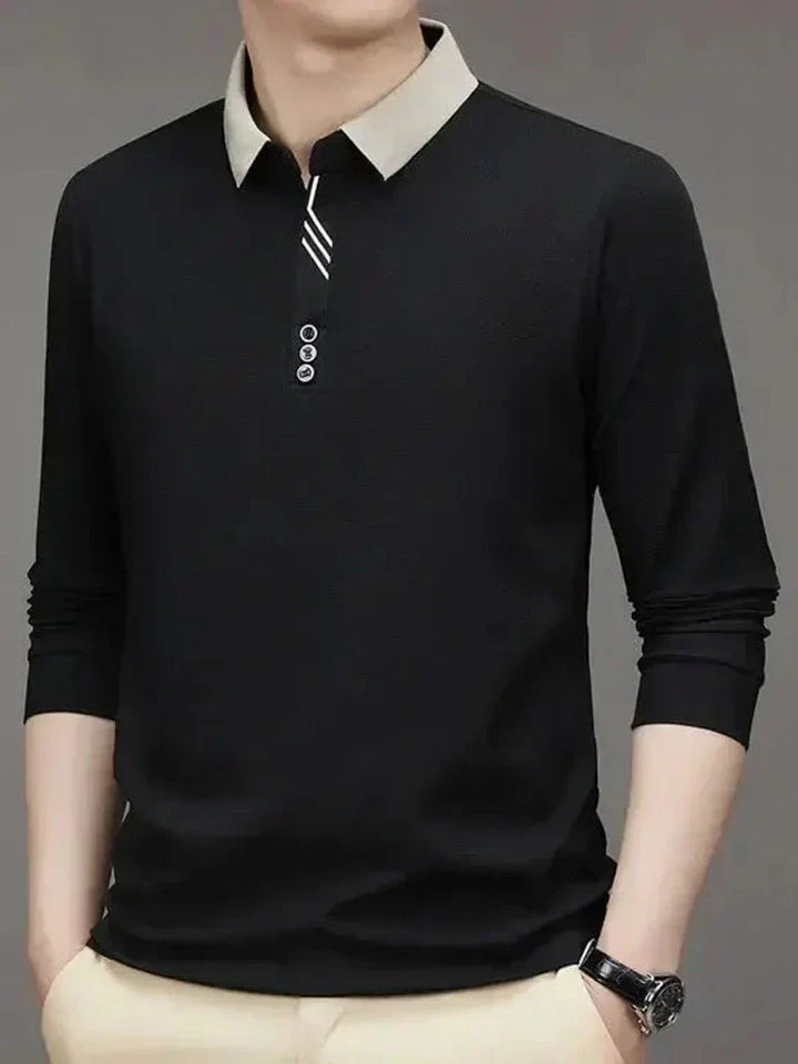 Rene™ | Camisa Polo Elegante de Manga Longa