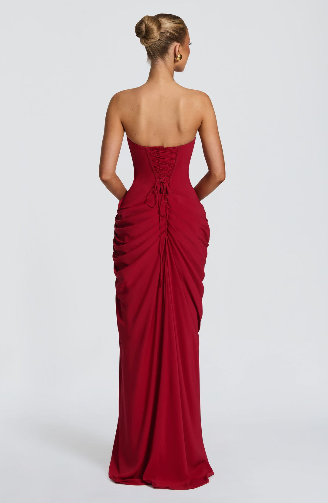 Vestido Longo com Corpete e Abertura - Estilo Palavra de Honra