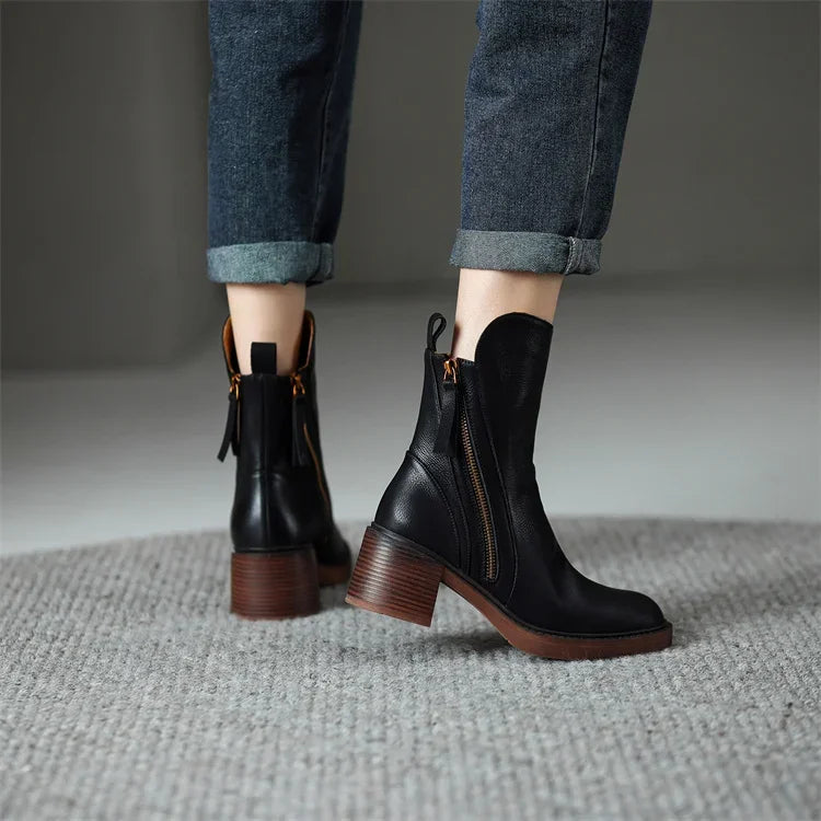 Clara - Botas de Couro