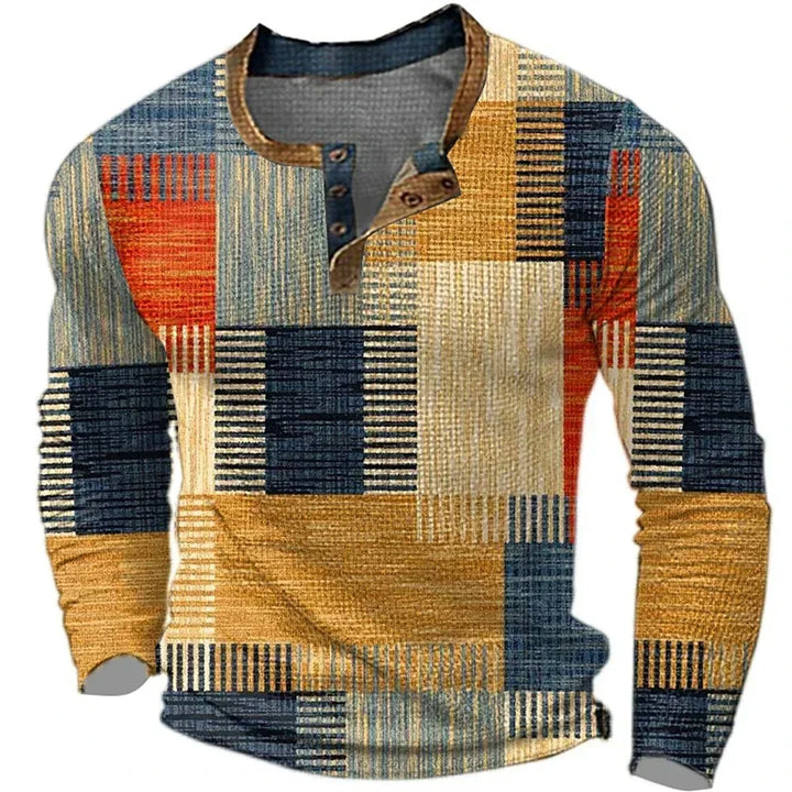 BEECK™ | Camiseta Masculina de Manga Longa Colorida