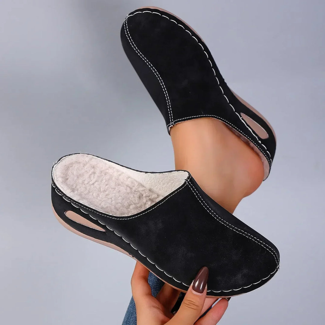 Élise | Pantufas ortopédicas quentes para conforto diário