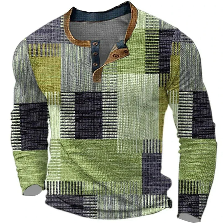 BEECK™ | Camiseta Masculina de Manga Longa Colorida