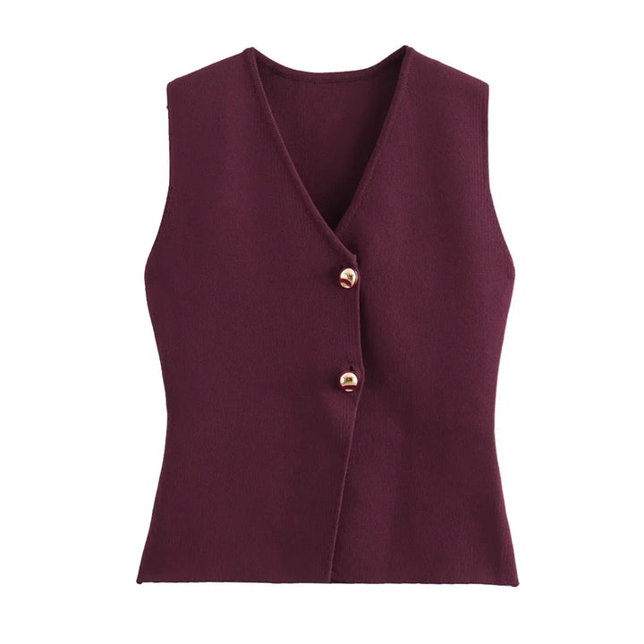 Diana Tricot Knit Vest