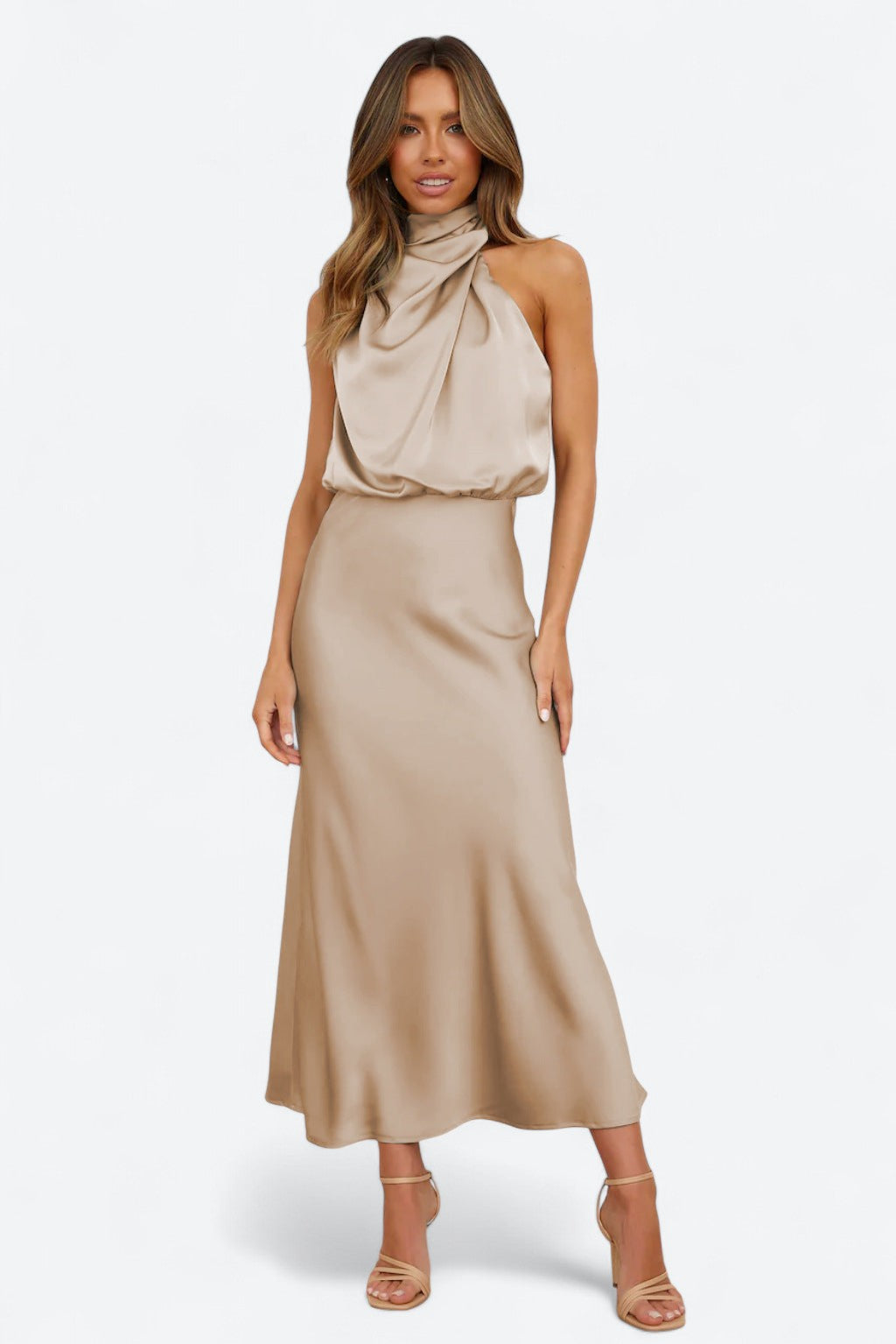 Tyra | Vestido de Gala Elegante com Decote Halter