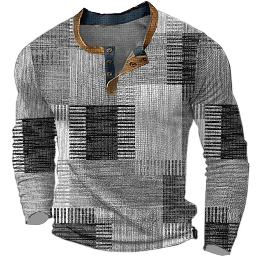 BEECK™ | Camiseta Masculina de Manga Longa Colorida
