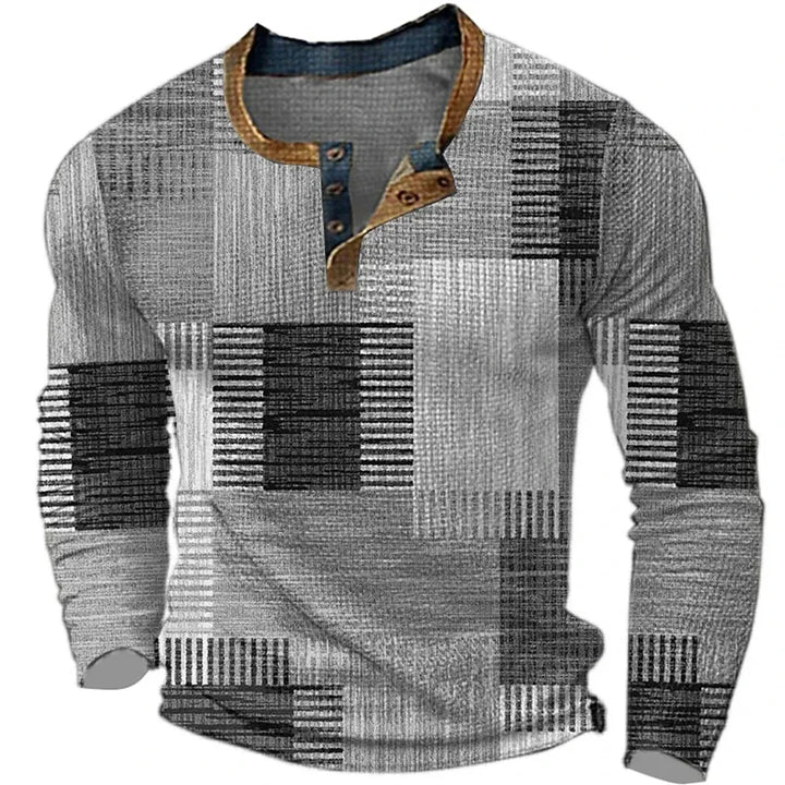 BEECK™ | Camiseta Masculina de Manga Longa Colorida