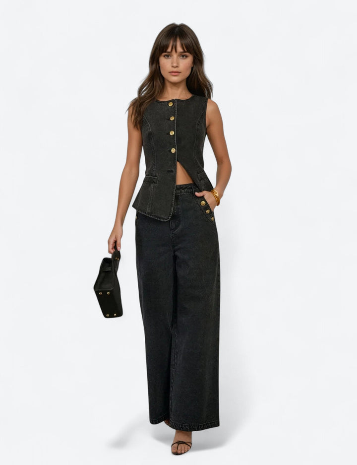Felicia | Elegante Conjunto de Denim