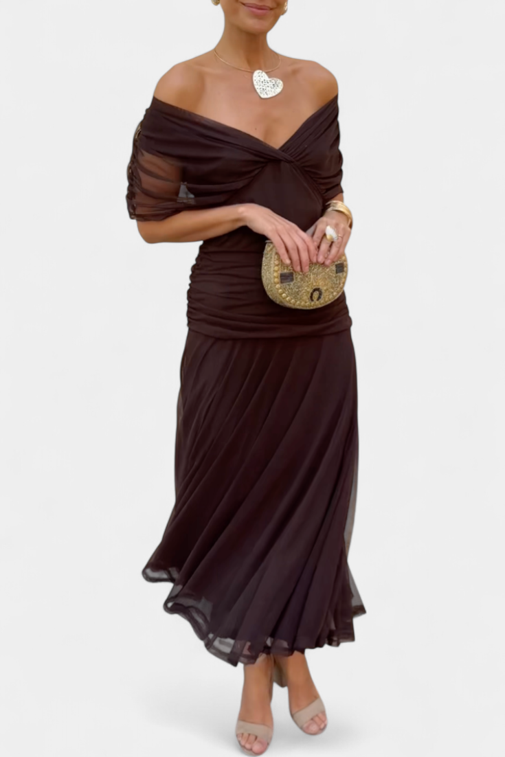 Alondra | Vestido Floral Longo com Decote em V