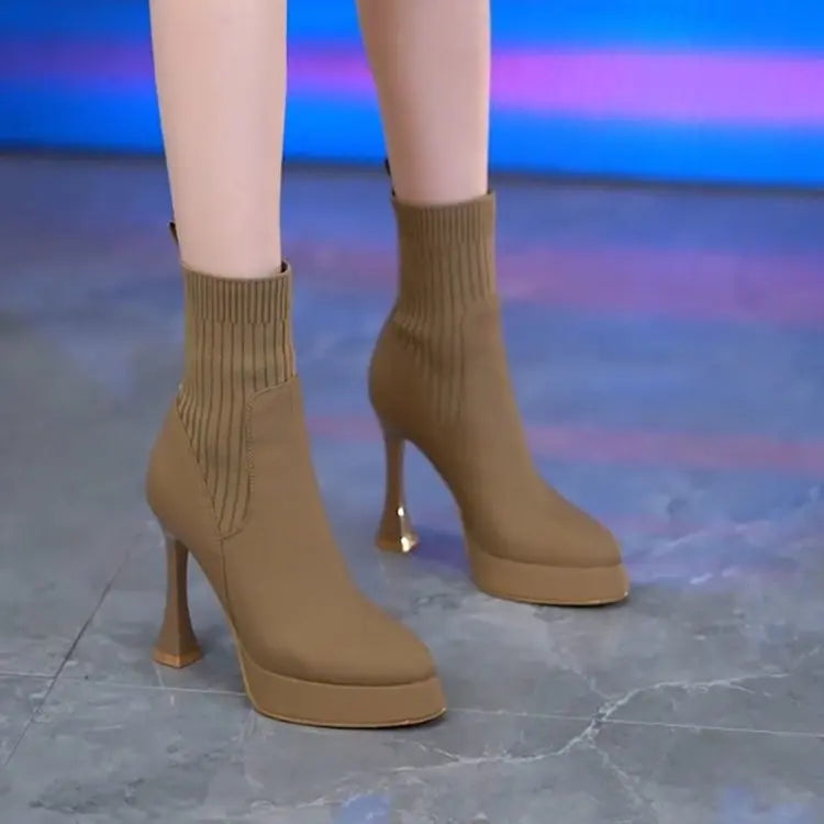 Eugénia - Botas Elegantes com Plataforma para Conforto Feminino